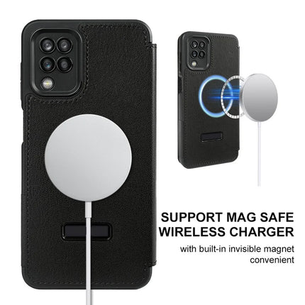 For Samsung Galaxy A12 Magnetic Case Eco-Friendly RPET Leather Phone Cover GRS Certified