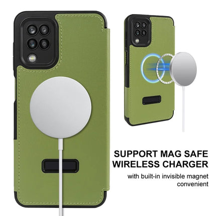 For Samsung Galaxy A12 Magnetic Case Eco-Friendly RPET Leather Phone Cover GRS Certified