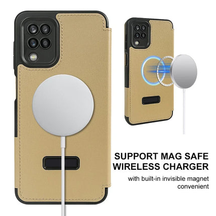 For Samsung Galaxy A12 Magnetic Case Eco-Friendly RPET Leather Phone Cover GRS Certified