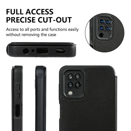 For Samsung Galaxy A12 Magnetic Case Eco-Friendly RPET Leather Phone Cover GRS Certified