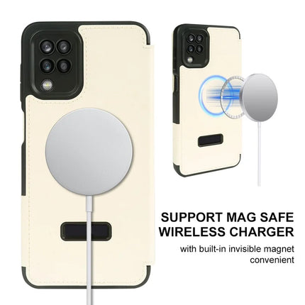 For Samsung Galaxy A12 Magnetic Case Eco-Friendly RPET Leather Phone Cover GRS Certified