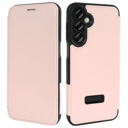 For Samsung Galaxy A16 5G / A16 4G Magnetic Case Eco-Friendly RPET Leather Phone Cover GRS Certified - Pink