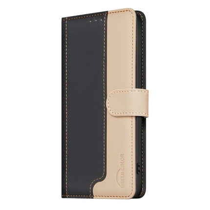 BINFEN COLOR BF33 for Oppo Reno13 F 5G Leather Case Splicing Color RFID Blocking