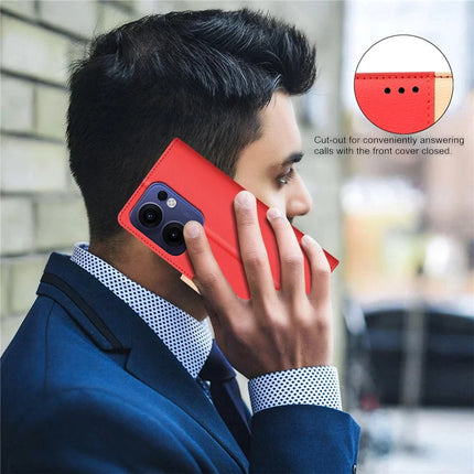 BINFEN COLOR BF33 for Oppo Reno13 F 5G Leather Case Splicing Color RFID Blocking