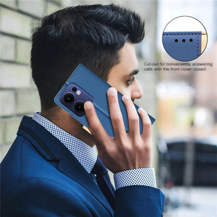 BINFEN COLOR BF33 for Oppo Reno13 F 5G Leather Case Splicing Color RFID Blocking