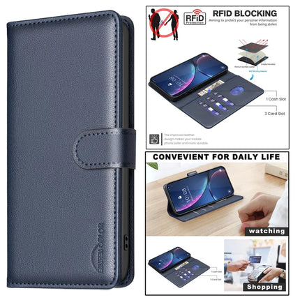 BINFEN COLOR BF32 For Oppo Reno13 F 5G Leather Case Wallet RFID Blocking Phone Cover