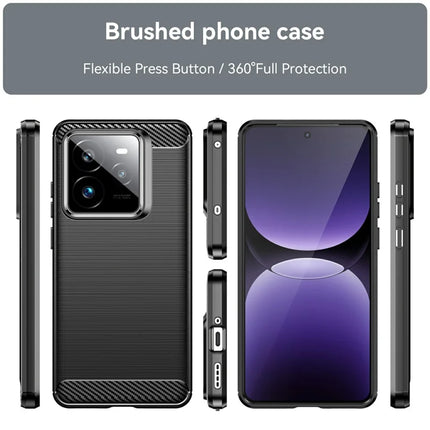 For Realme GT 7 Pro 5G Case Protective Phone Cover Carbon Fiber Texture Brushed