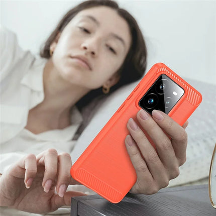 For Realme GT 7 Pro 5G Case Protective Phone Cover Carbon Fiber Texture Brushed