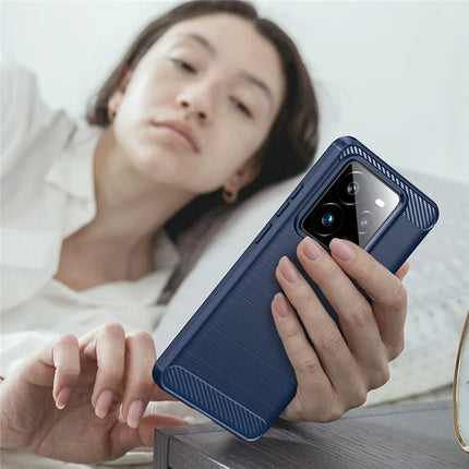For Realme GT 7 Pro 5G Case Protective Phone Cover Carbon Fiber Texture Brushed