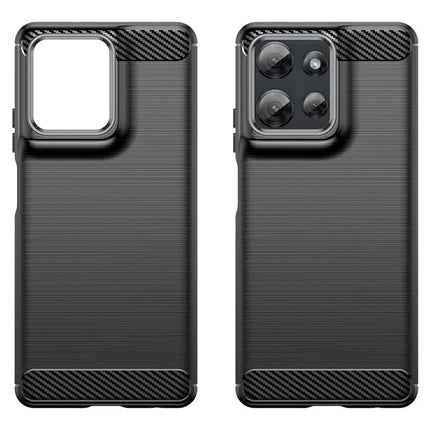 For Motorola Moto G Power (2025) Case Protective Phone Cover Carbon Fiber Texture Brushed