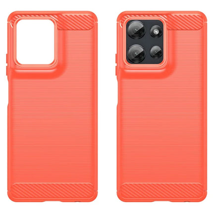 For Motorola Moto G Power (2025) Case Protective Phone Cover Carbon Fiber Texture Brushed