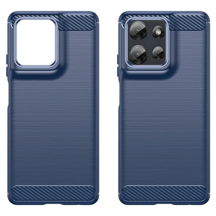 For Motorola Moto G Power (2025) Case Protective Phone Cover Carbon Fiber Texture Brushed