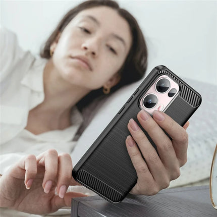 For Oppo Reno13 Pro 5G Case Protective Phone Cover Carbon Fiber Texture Brushed