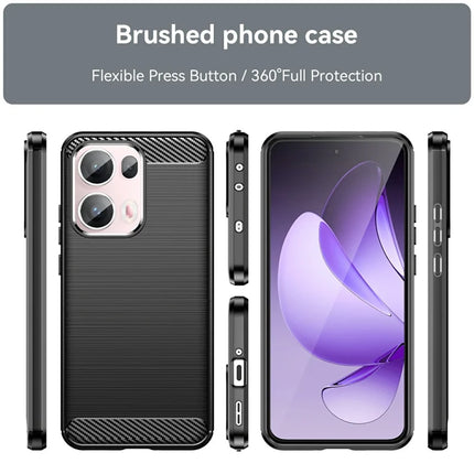 For Oppo Reno13 Pro 5G Case Protective Phone Cover Carbon Fiber Texture Brushed