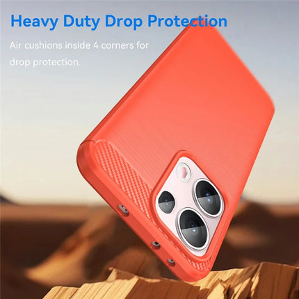 For Oppo Reno13 Pro 5G Case Protective Phone Cover Carbon Fiber Texture Brushed