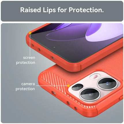 For Oppo Reno13 Pro 5G Case Protective Phone Cover Carbon Fiber Texture Brushed