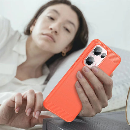 For Oppo Reno13 Pro 5G Case Protective Phone Cover Carbon Fiber Texture Brushed