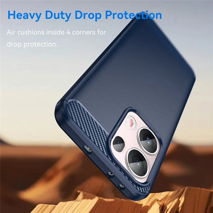 For Oppo Reno13 Pro 5G Case Protective Phone Cover Carbon Fiber Texture Brushed
