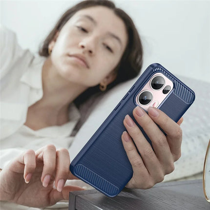 For Oppo Reno13 Pro 5G Case Protective Phone Cover Carbon Fiber Texture Brushed
