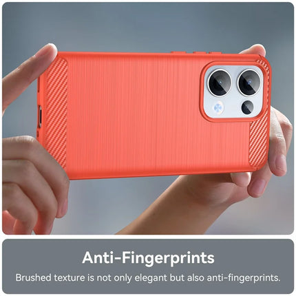 For Oppo Reno13 5G (Global) Case Protective Phone Cover Carbon Fiber Texture Brushed