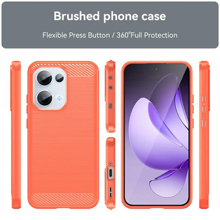 For Oppo Reno13 5G (Global) Case Protective Phone Cover Carbon Fiber Texture Brushed
