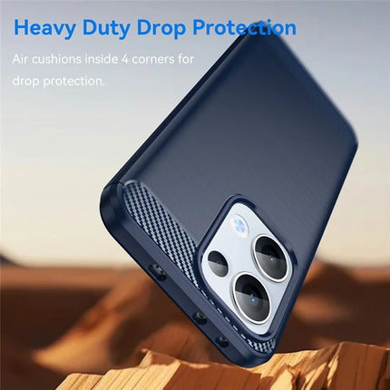 For Oppo Reno13 5G (Global) Case Protective Phone Cover Carbon Fiber Texture Brushed