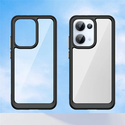 For Oppo Reno13 5G (Global) Case TPU + Acrylic Protective Clear Phone Cover
