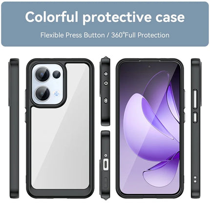 For Oppo Reno13 5G (Global) Case TPU + Acrylic Protective Clear Phone Cover