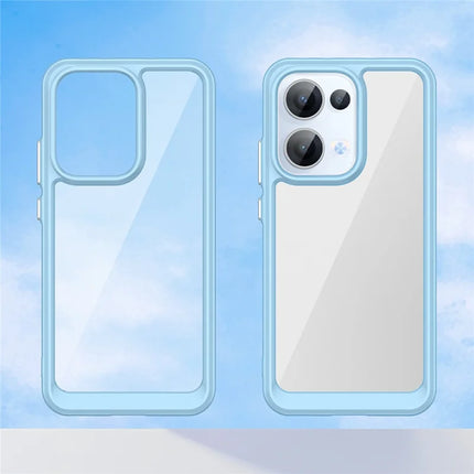 For Oppo Reno13 5G (Global) Case TPU + Acrylic Protective Clear Phone Cover