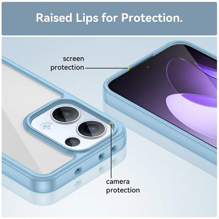 For Oppo Reno13 5G (Global) Case TPU + Acrylic Protective Clear Phone Cover
