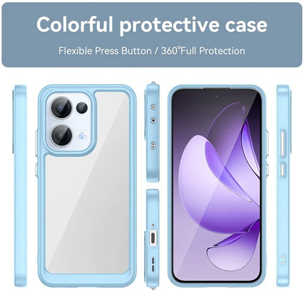 For Oppo Reno13 5G (Global) Case TPU + Acrylic Protective Clear Phone Cover