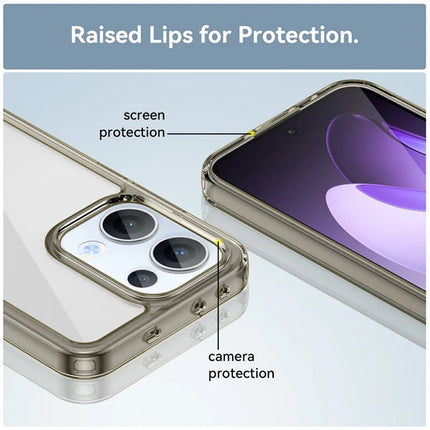 For Oppo Reno13 5G (Global) Case TPU + Acrylic Protective Clear Phone Cover