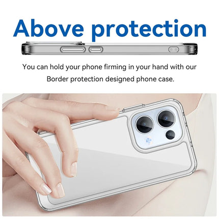 For Oppo Reno13 5G (Global) Case TPU + Acrylic Protective Clear Phone Cover