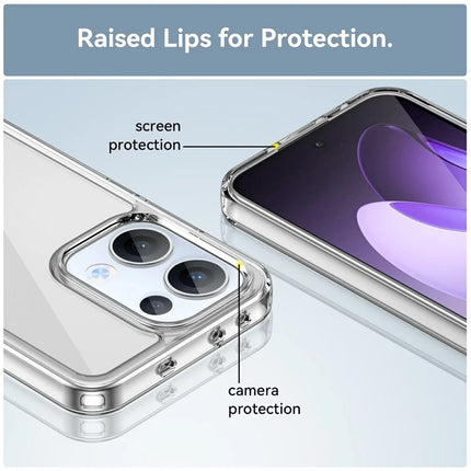 For Oppo Reno13 5G (Global) Case TPU + Acrylic Protective Clear Phone Cover