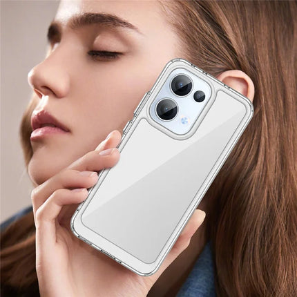 For Oppo Reno13 5G (Global) Case TPU + Acrylic Protective Clear Phone Cover
