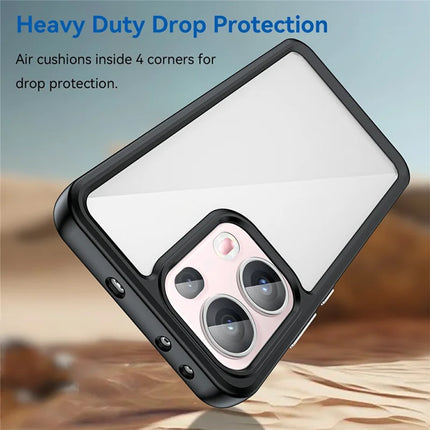 For Oppo Reno13 Pro 5G Case TPU + Acrylic Protective Clear Phone Cover