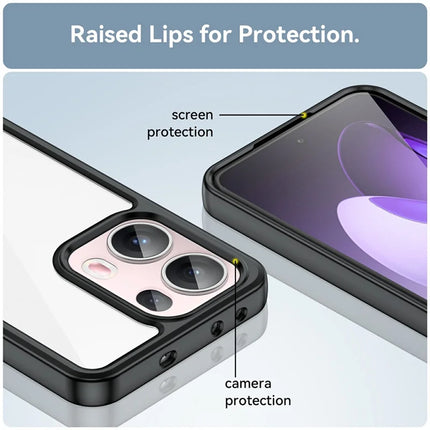 For Oppo Reno13 Pro 5G Case TPU + Acrylic Protective Clear Phone Cover