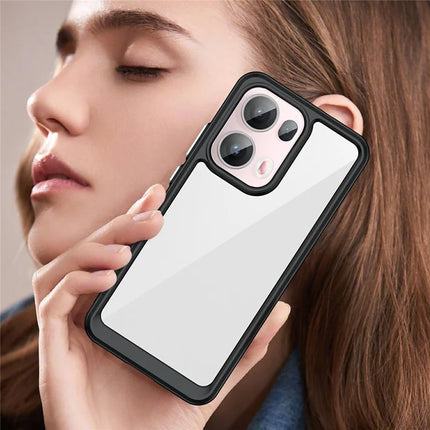 For Oppo Reno13 Pro 5G Case TPU + Acrylic Protective Clear Phone Cover