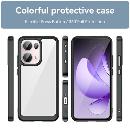 For Oppo Reno13 Pro 5G Case TPU + Acrylic Protective Clear Phone Cover