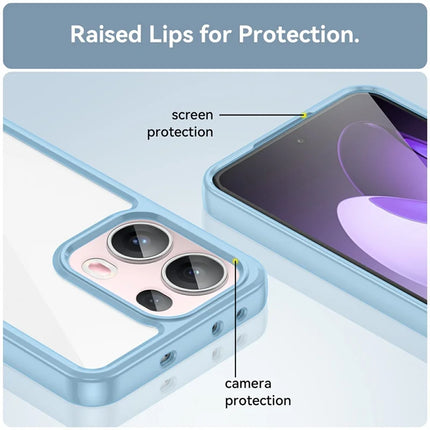For Oppo Reno13 Pro 5G Case TPU + Acrylic Protective Clear Phone Cover
