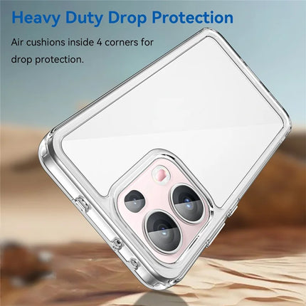 For Oppo Reno13 Pro 5G Case TPU + Acrylic Protective Clear Phone Cover