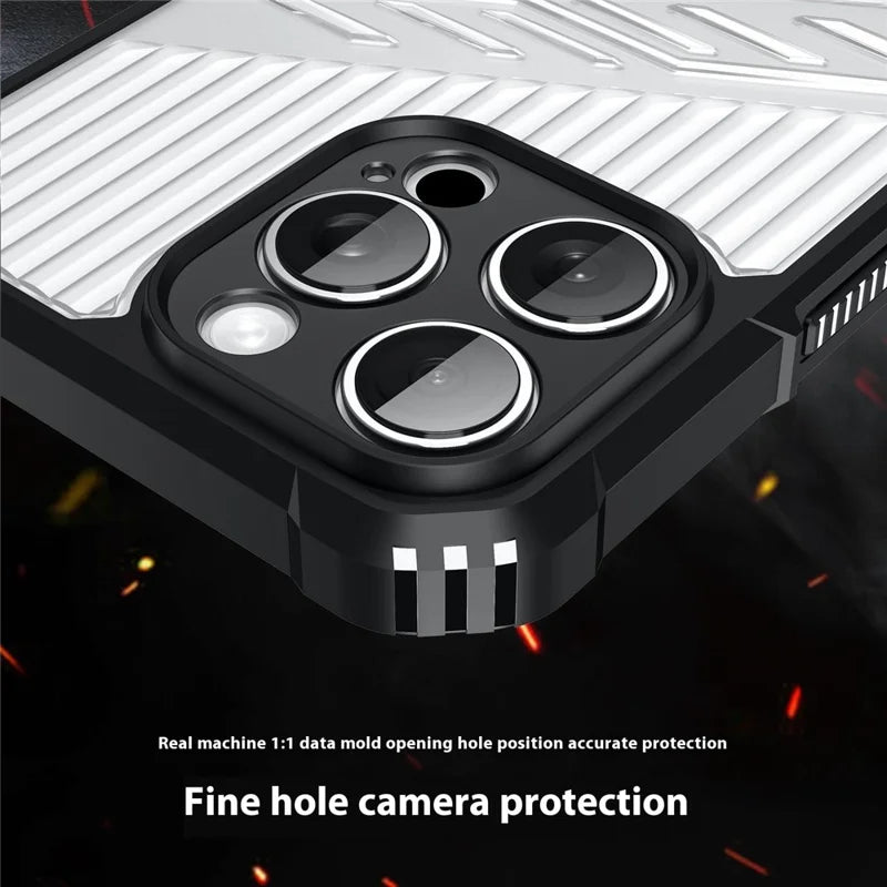 ShopCaseCart Stylish Kickstand iPhone 16 Pro Protective cover Invisible Kickstand PC + TPU Anti Drop Phone Guard