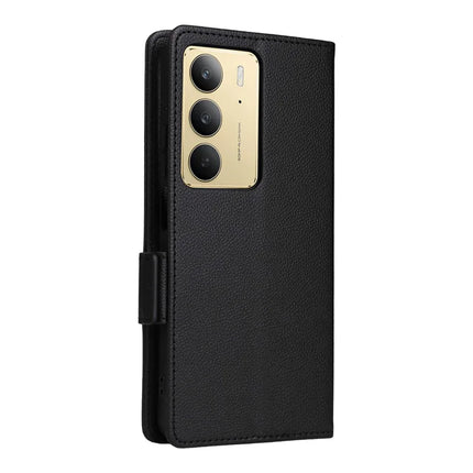 Leather Case for Realme 14x 5G / V60 Pro / C75 Litchi Texture Wallet Flip Phone Cover