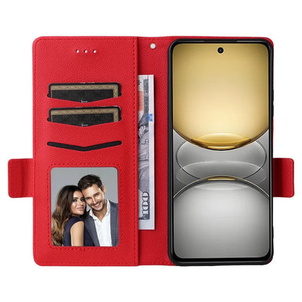 Leather Case for Realme 14x 5G / V60 Pro / C75 Litchi Texture Wallet Flip Phone Cover