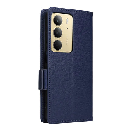 Leather Case for Realme 14x 5G / V60 Pro / C75 Litchi Texture Wallet Flip Phone Cover