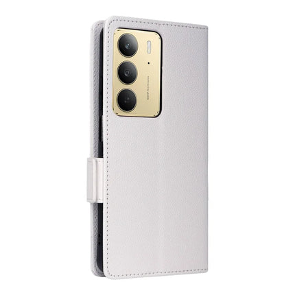 Leather Case for Realme 14x 5G / V60 Pro / C75 Litchi Texture Wallet Flip Phone Cover