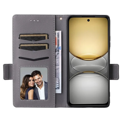 Leather Case for Realme 14x 5G / V60 Pro / C75 Litchi Texture Wallet Flip Phone Cover