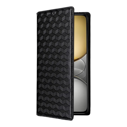 Leather Case For Realme 14x 5G  /  C75  /  V60 Pro Rhombus Imprinted Wallet Phone Cover