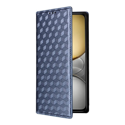 Leather Case For Realme 14x 5G  /  C75  /  V60 Pro Rhombus Imprinted Wallet Phone Cover