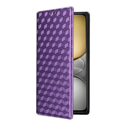 Leather Case For Realme 14x 5G  /  C75  /  V60 Pro Rhombus Imprinted Wallet Phone Cover